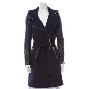 Mackage wool leather  trench